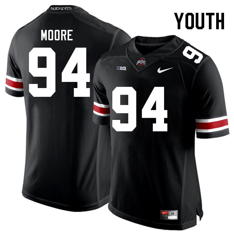 Youth #94 Jason Moore Ohio State Buckeyes College Football Jerseys Stitched Sale-Black